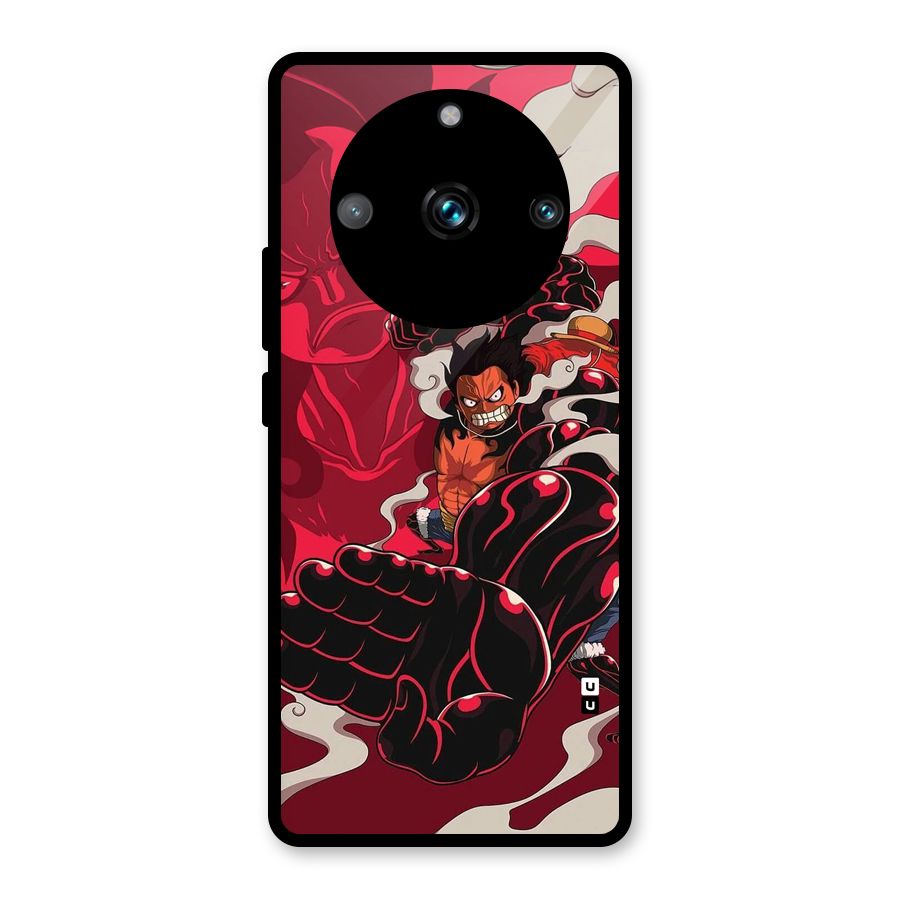 Luffy Gear Fourth Glass Back Case for Realme 11 Pro Plus