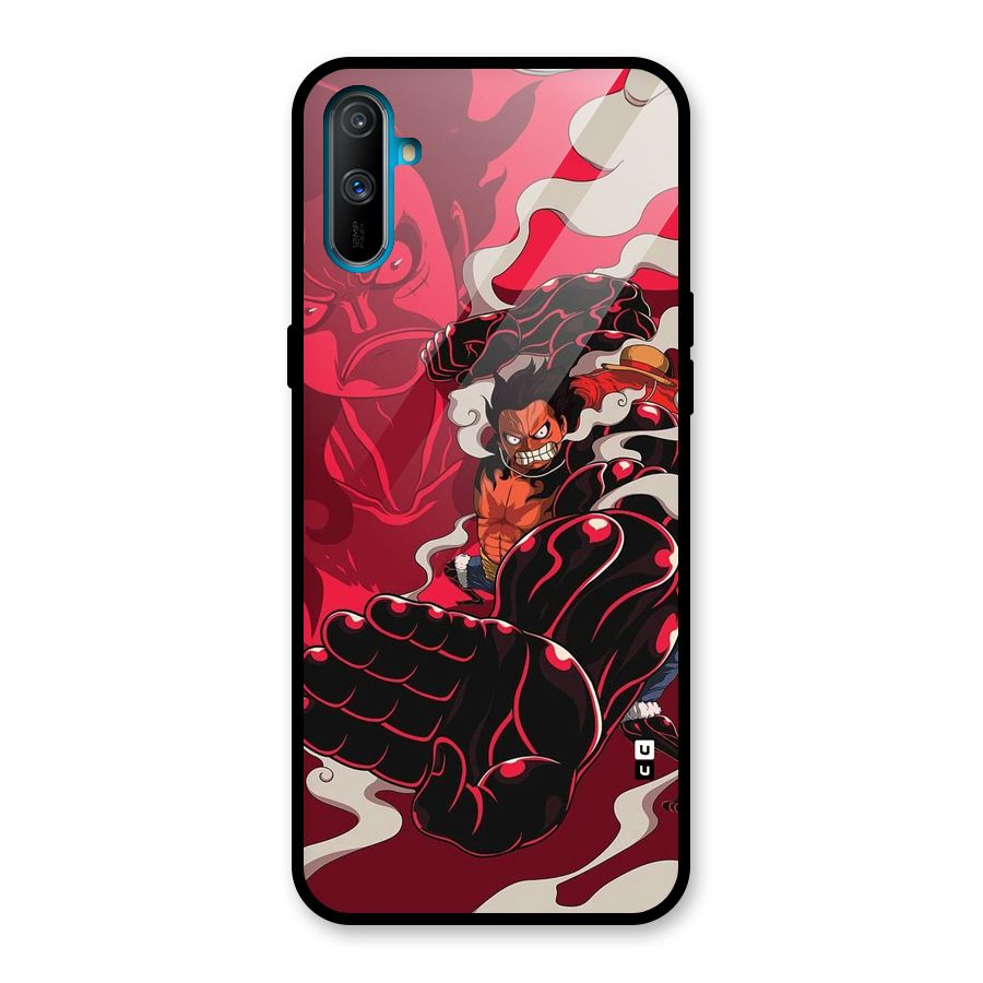 Luffy Gear Fourth Glass Back Case for Realme C3