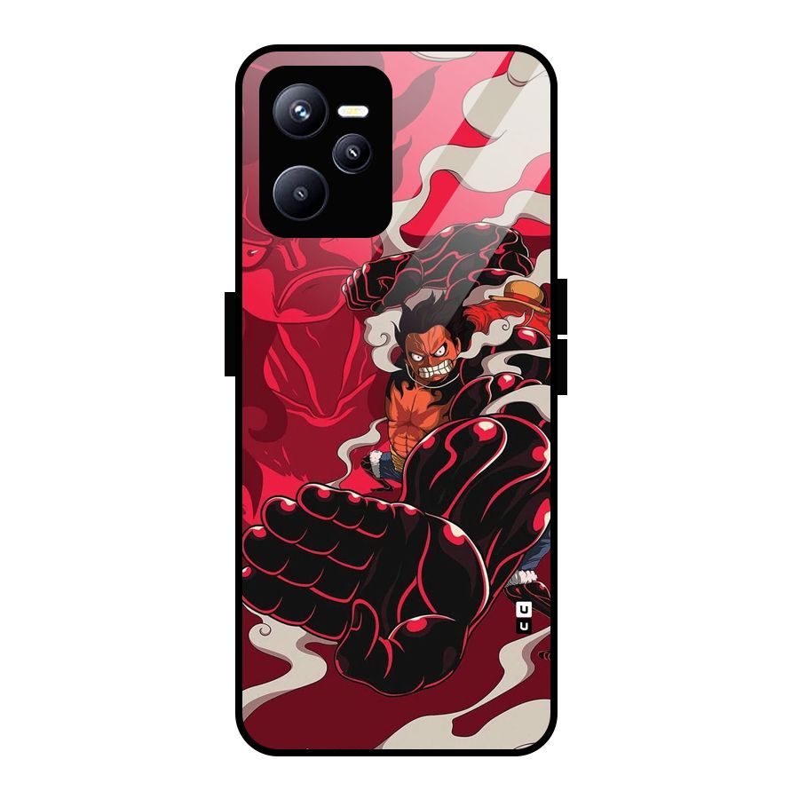 Luffy Gear Fourth Glass Back Case for Realme C35