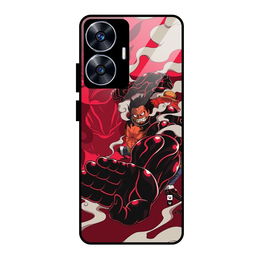 Luffy Gear Fourth Glass Back Case for Realme Narzo N55