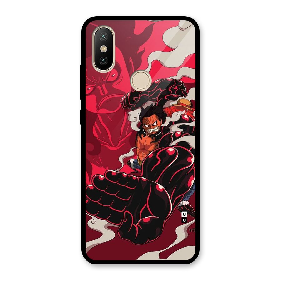 Luffy Gear Fourth Glass Back Case for Redmi A2