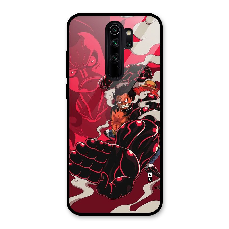 Luffy Gear Fourth Glass Back Case for Redmi Note 8 Pro