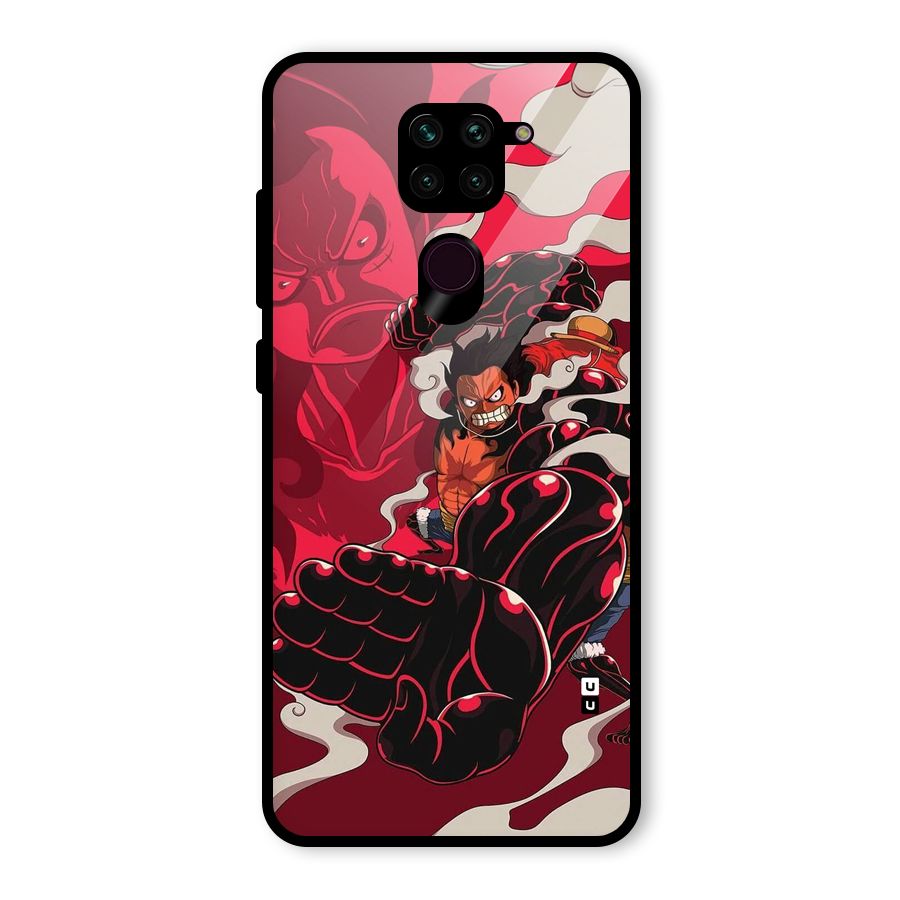 Luffy Gear Fourth Glass Back Case for Redmi Note 9