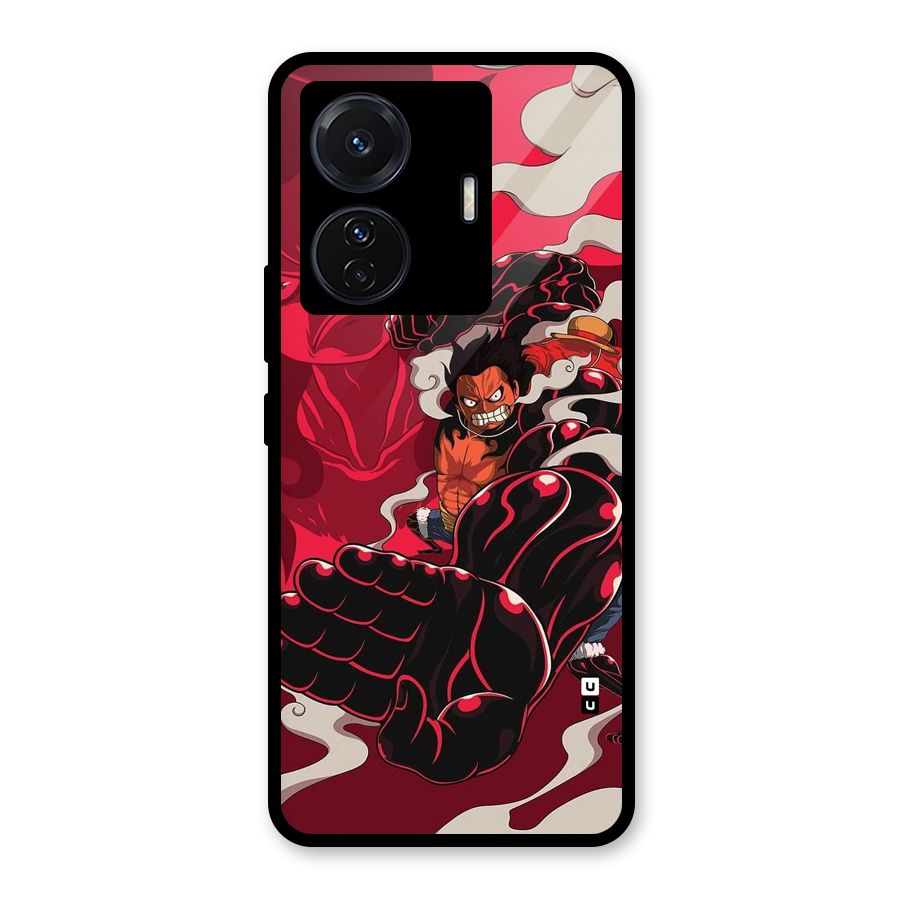 Luffy Gear Fourth Glass Back Case for Vivo iQOO Z6 Pro