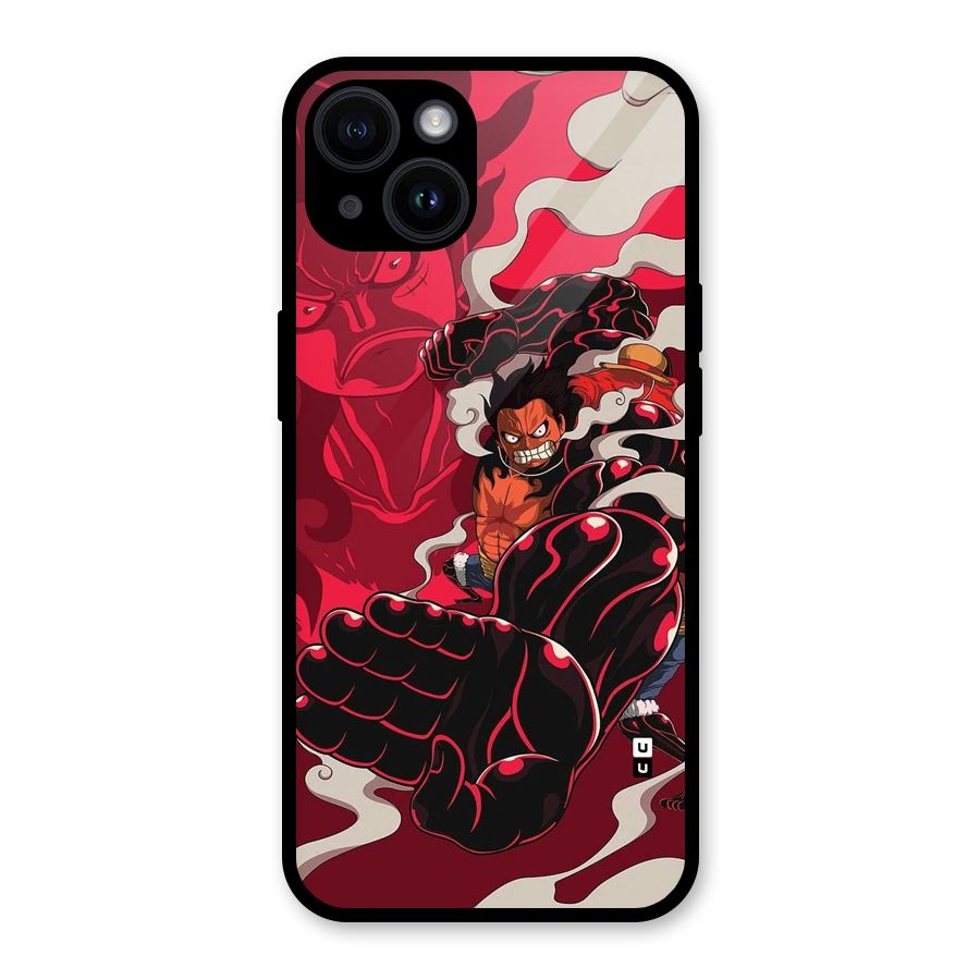 Luffy Gear Fourth Glass Back Case for iPhone 14