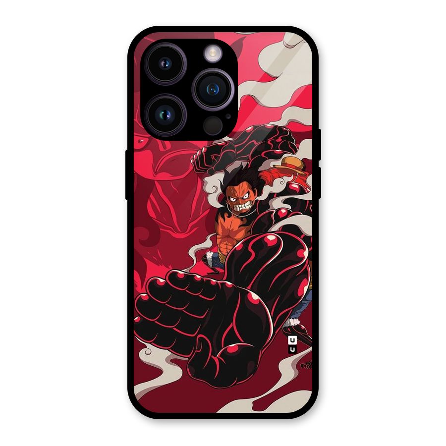 Luffy Gear Fourth Glass Back Case for iPhone 14 Pro