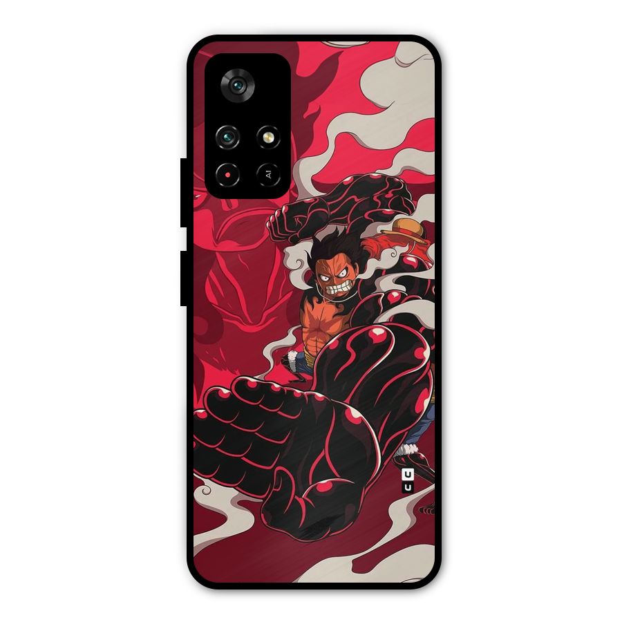 Luffy Gear Fourth Metal Back Case for Poco M4 Pro 5G