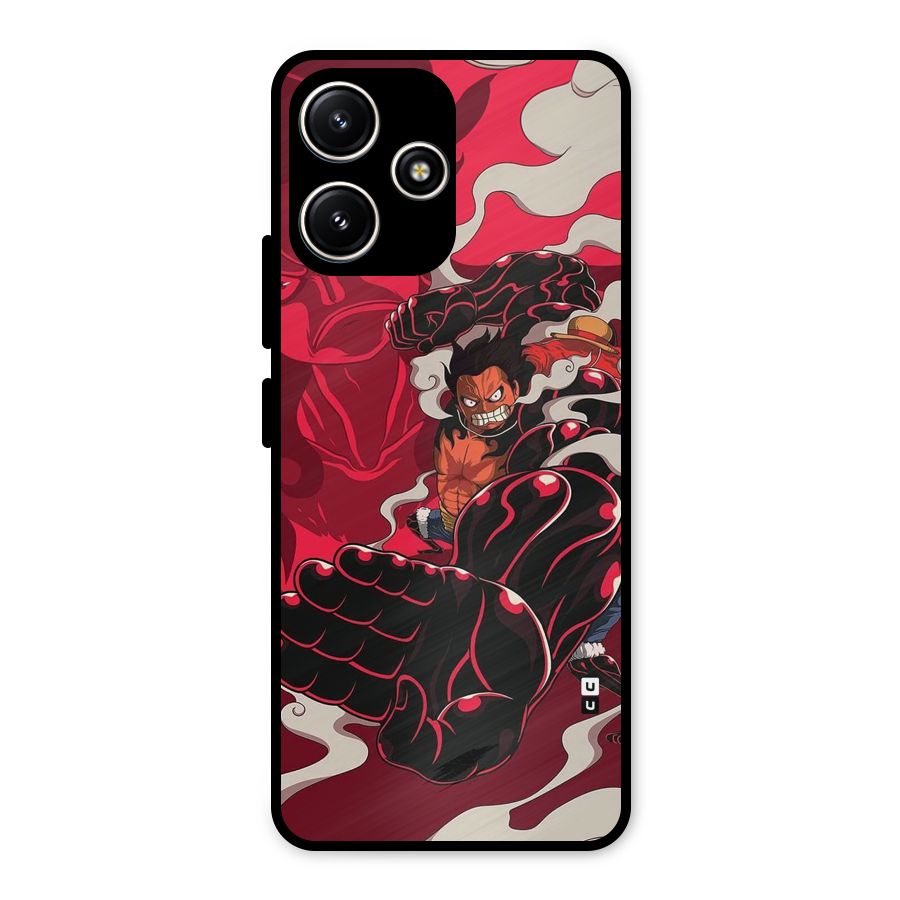 Luffy Gear Fourth Metal Back Case for Poco M6 Pro