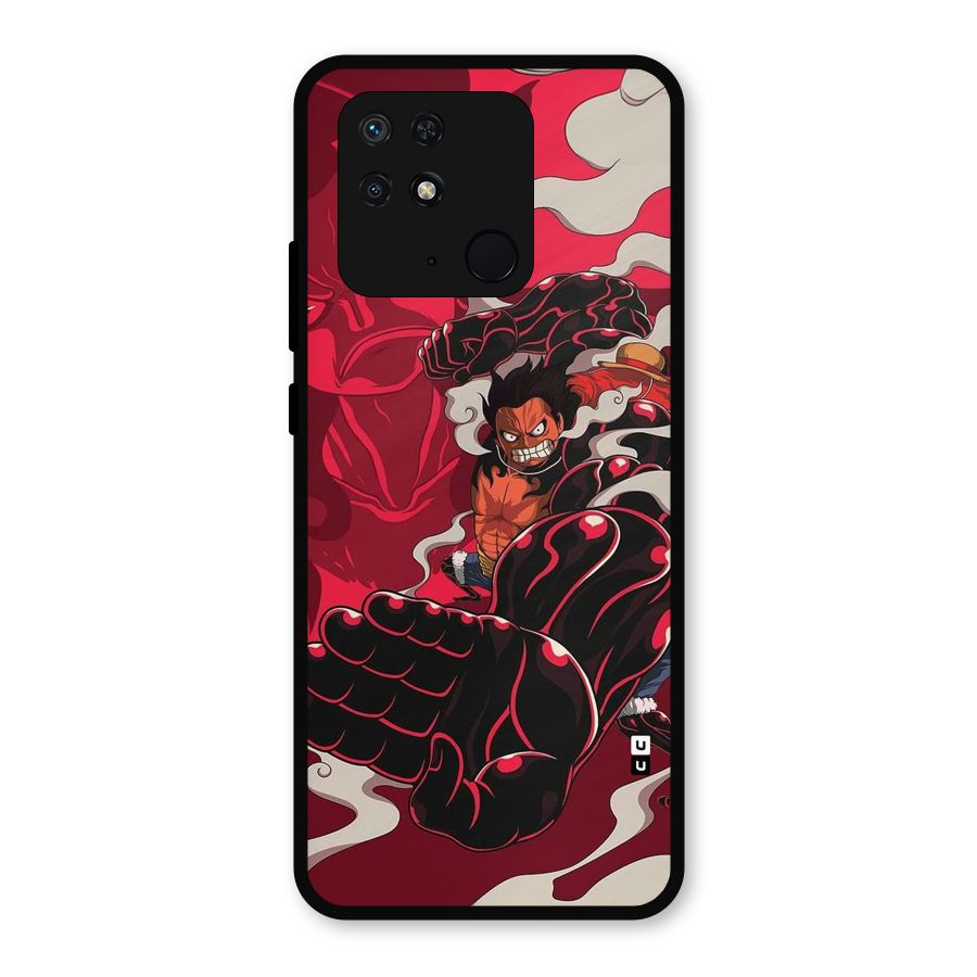 Luffy Gear Fourth Metal Back Case for Redmi 10 Power