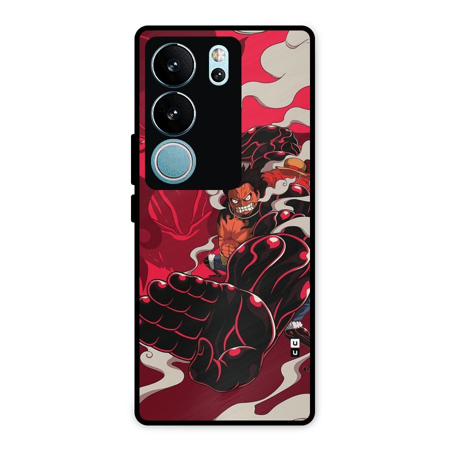 Luffy Gear Fourth Metal Back Case for Vivo V29 Pro