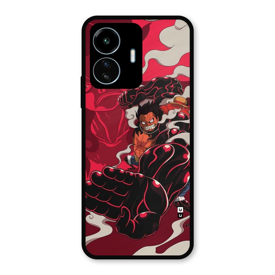 Luffy Gear Fourth Metal Back Case for vivo iQOO Z6 Lite 5G