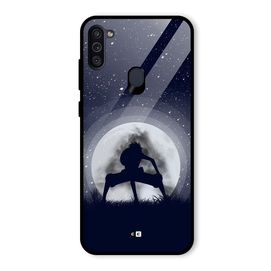 Luffy Gear Second Glass Back Case for Galaxy M11
