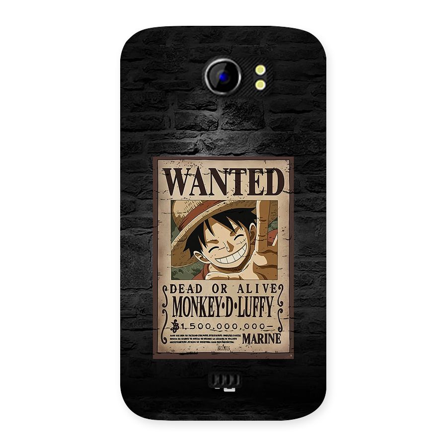 Luffy Wanted Back Case for Canvas 2 A110