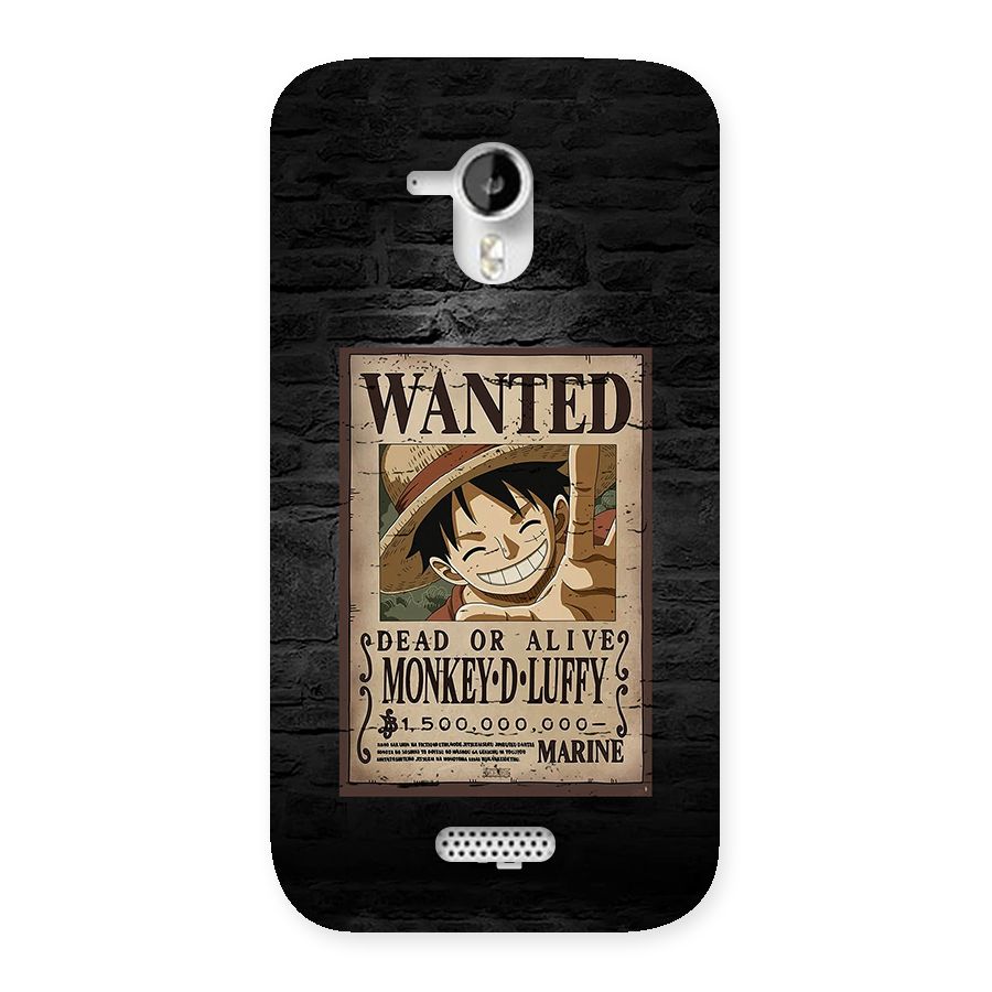 Luffy Wanted Back Case for Canvas HD A116