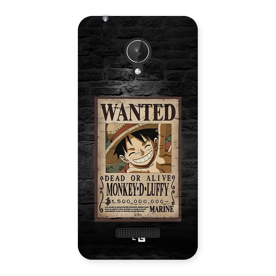 Luffy Wanted Back Case for Canvas Spark Q380
