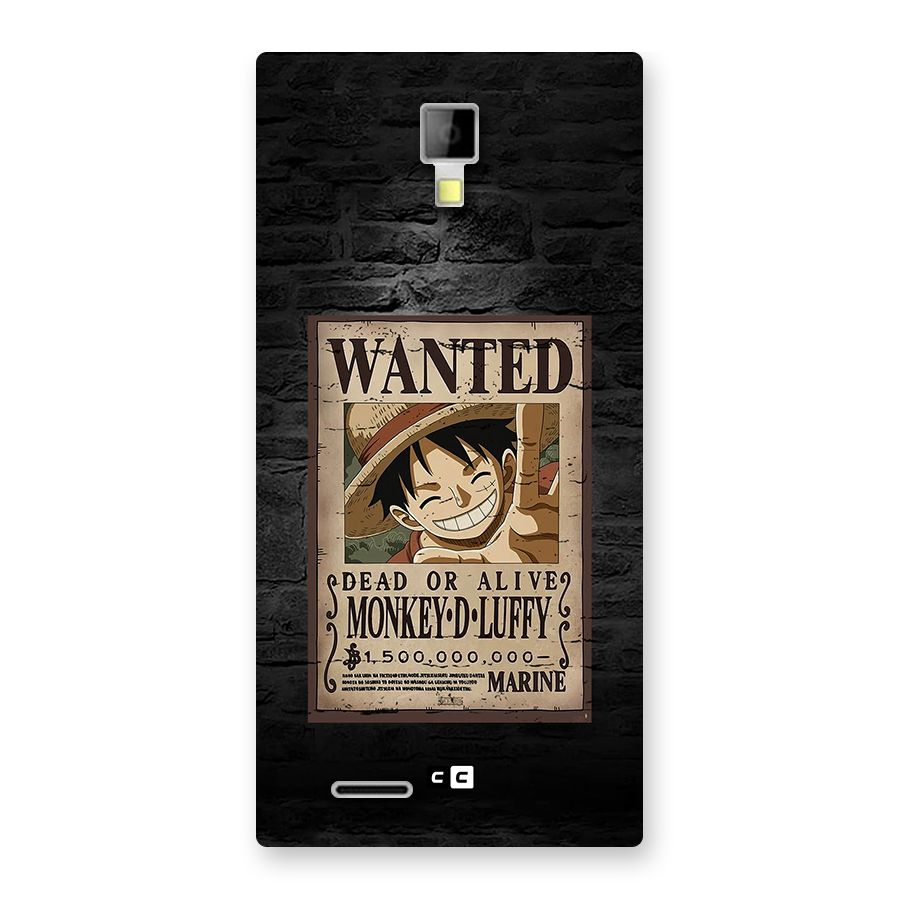 Luffy Wanted Back Case for Canvas Xpress A99