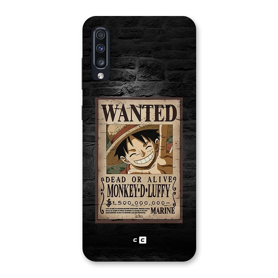 Luffy Wanted Back Case for Galaxy A70