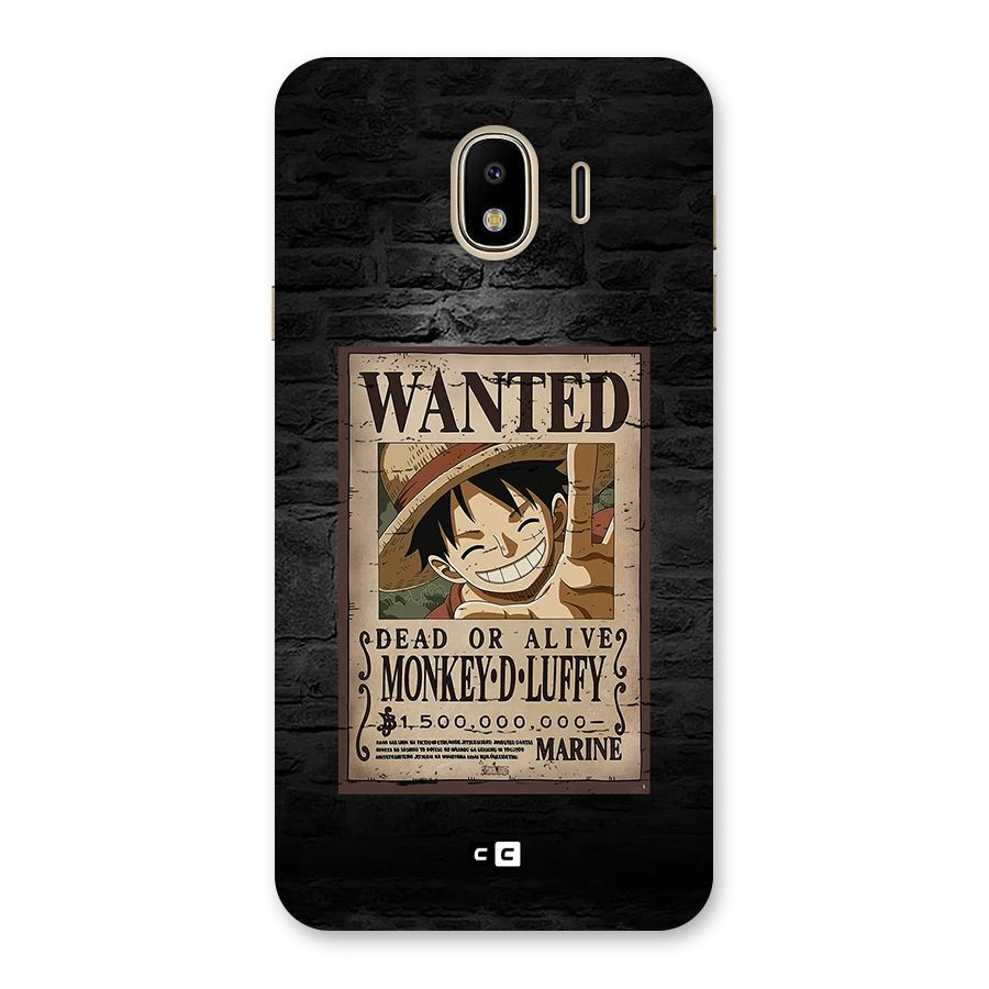Luffy Wanted Back Case for Galaxy J4
