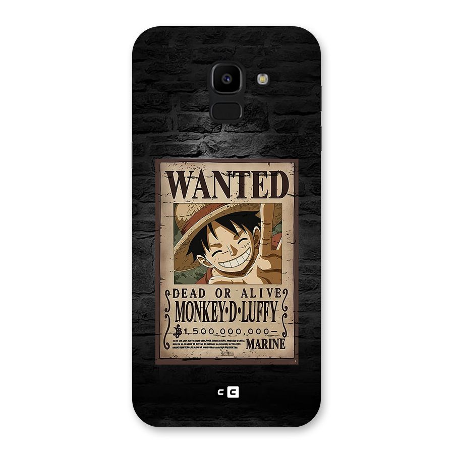 Luffy Wanted Back Case for Galaxy J6