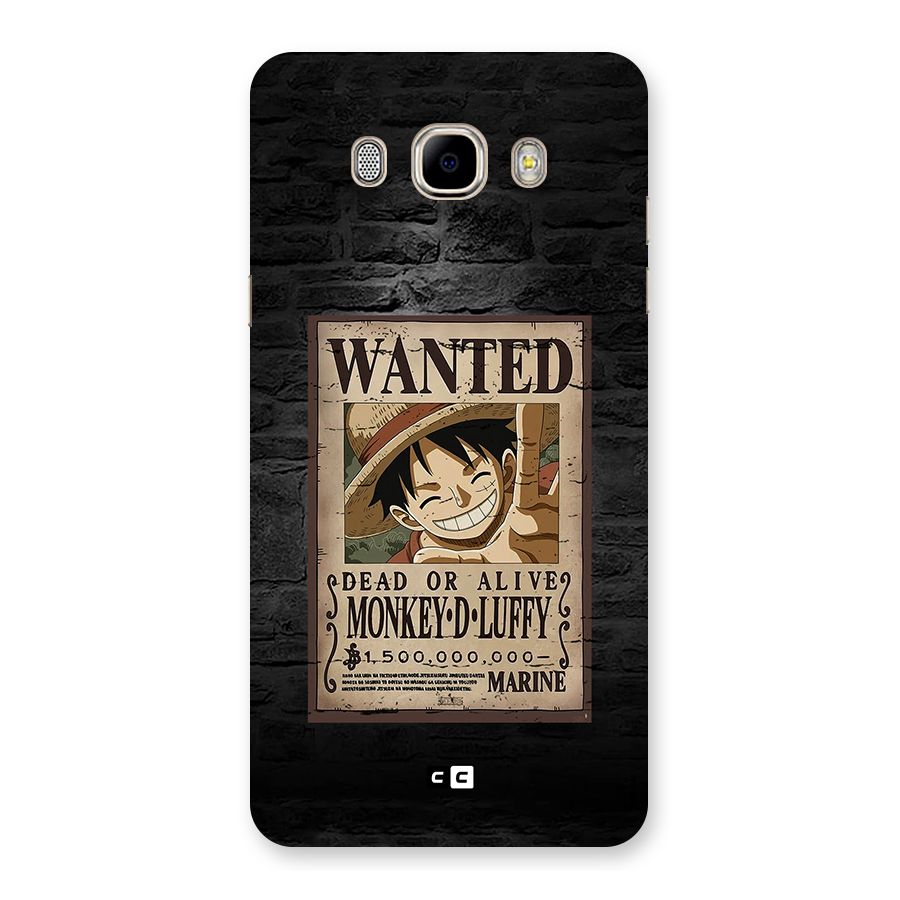 Luffy Wanted Back Case for Galaxy J7 2016