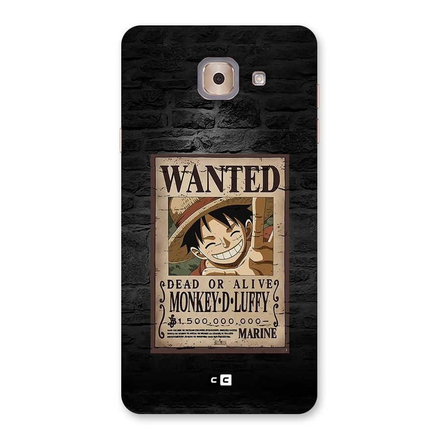 Luffy Wanted Back Case for Galaxy J7 Max