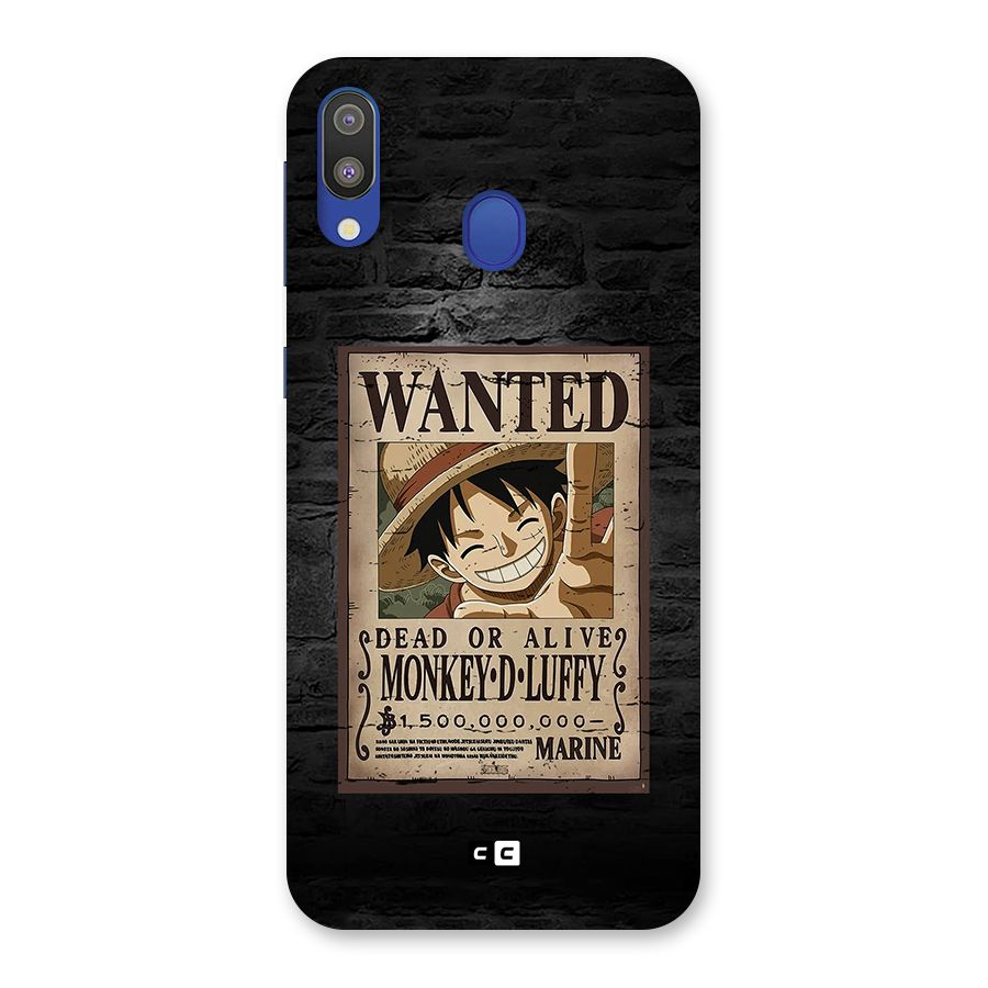 Luffy Wanted Back Case for Galaxy M20