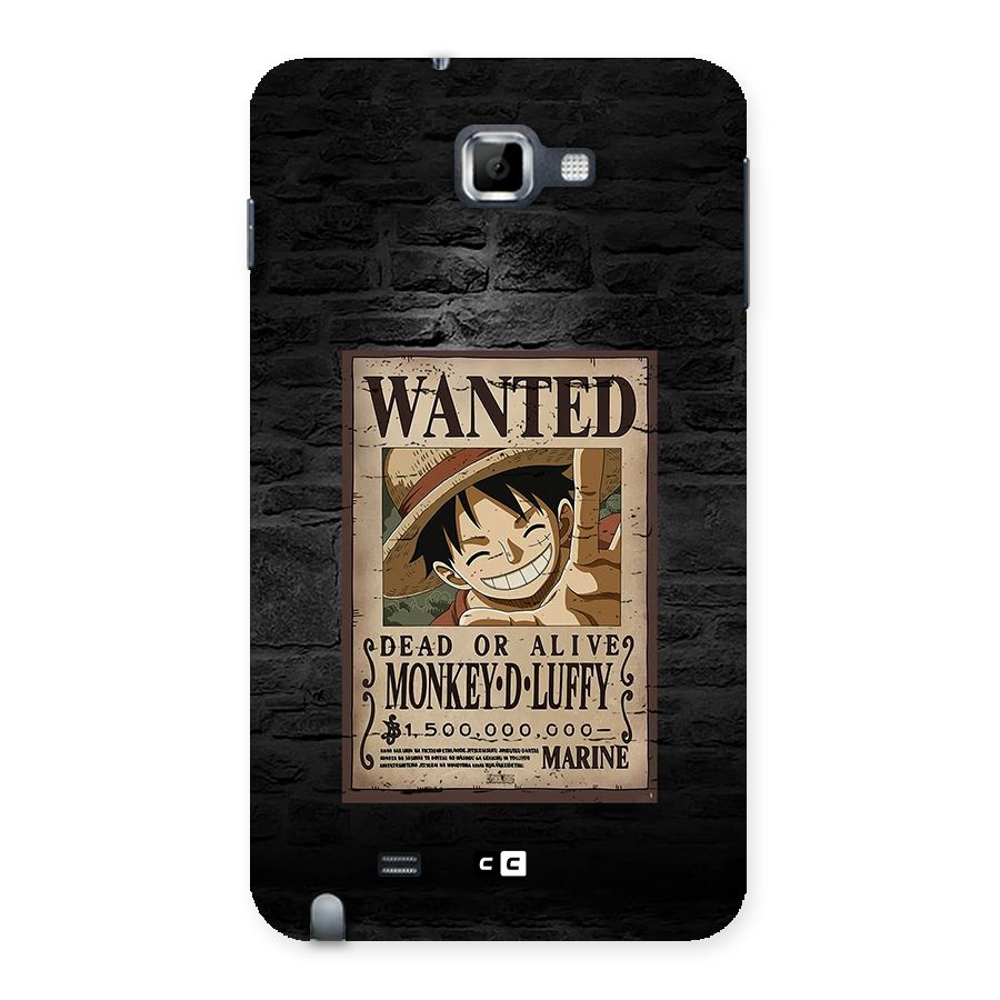 Luffy Wanted Back Case for Galaxy Note
