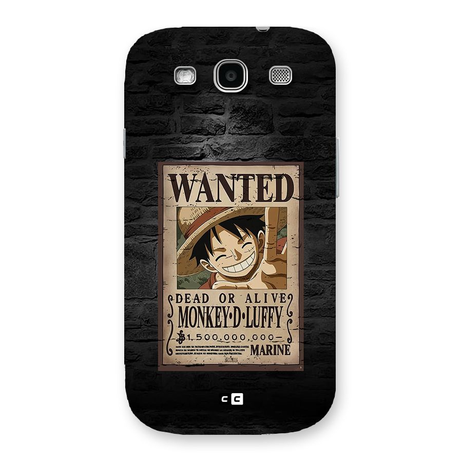 Luffy Wanted Back Case for Galaxy S3