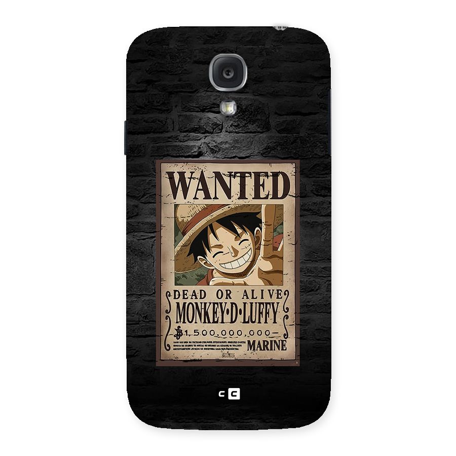 Luffy Wanted Back Case for Galaxy S4