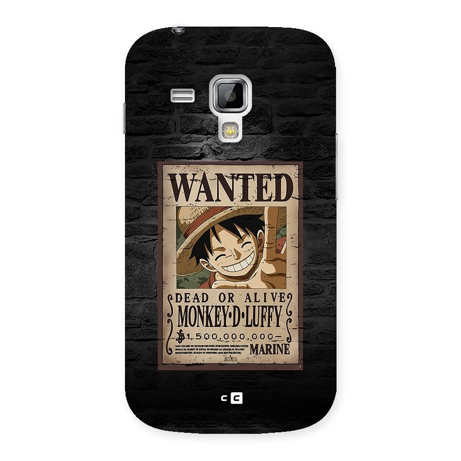 Luffy Wanted Back Case for Galaxy S Duos