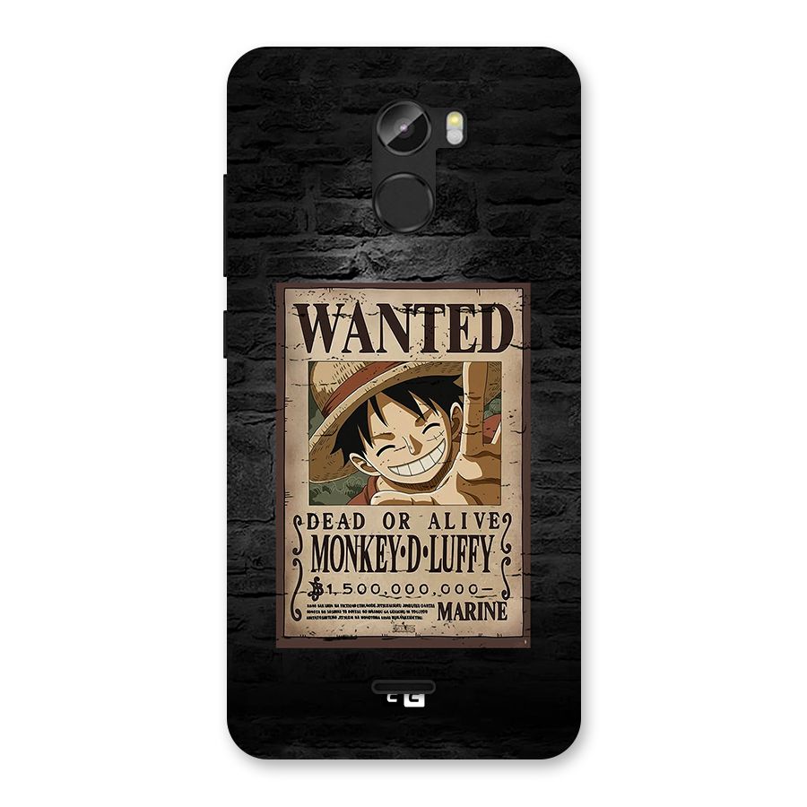 Luffy Wanted Back Case for Gionee X1