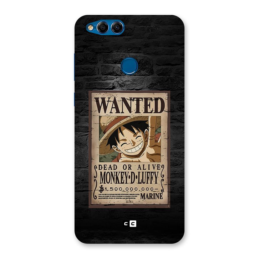 Luffy Wanted Back Case for Honor 7X