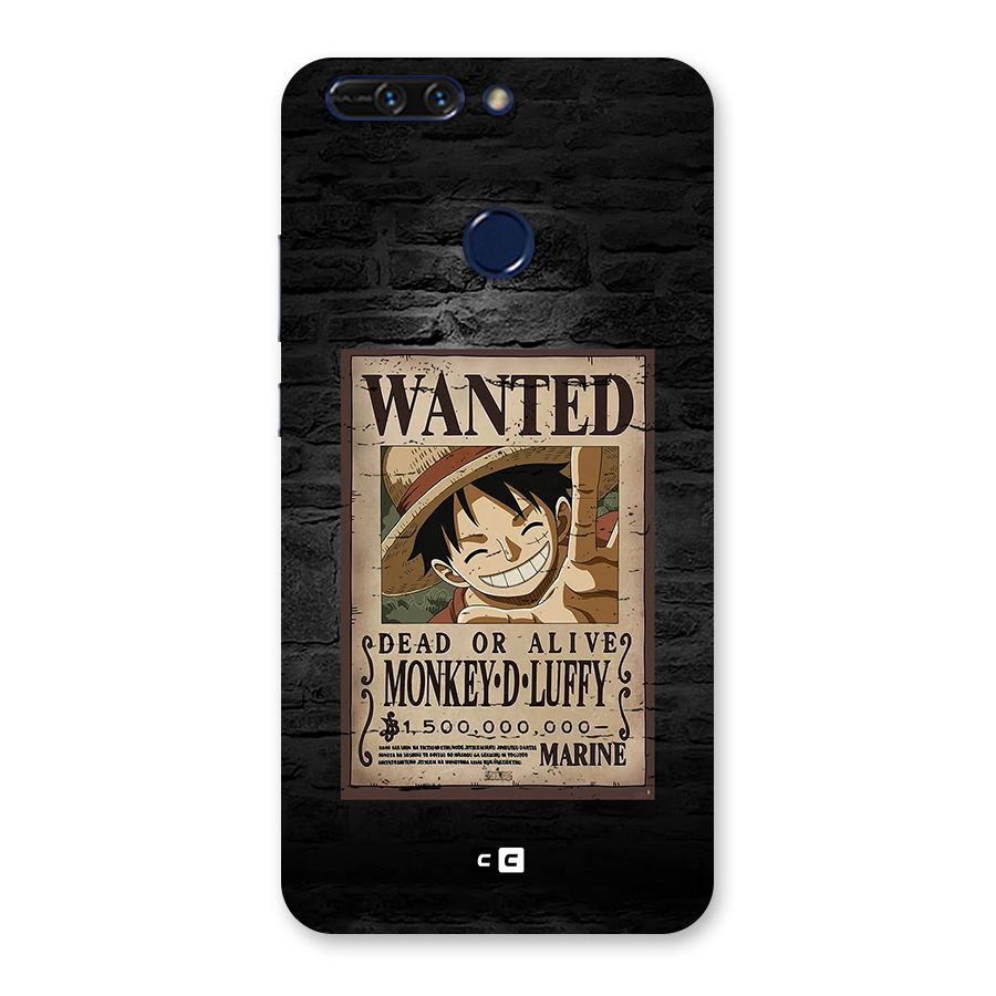 Luffy Wanted Back Case for Honor 8 Pro