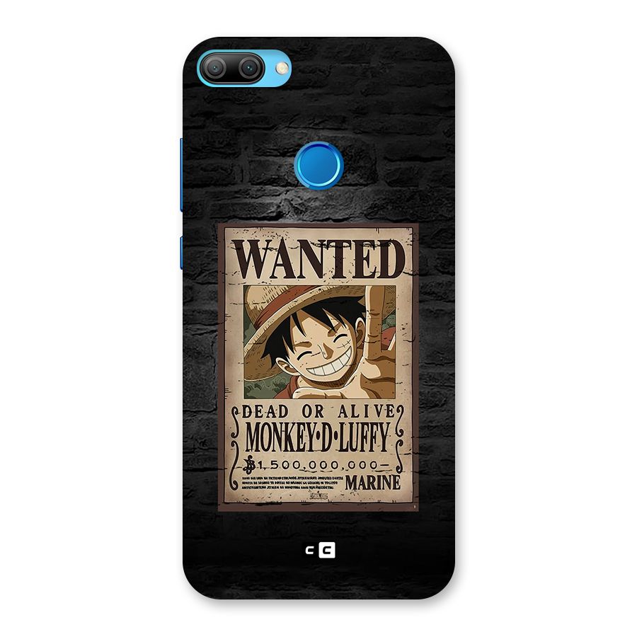 Luffy Wanted Back Case for Honor 9N