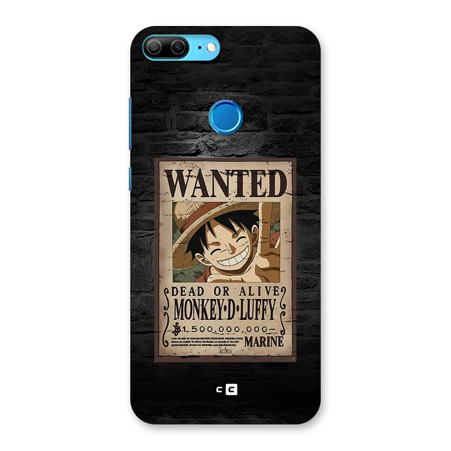 Luffy Wanted Back Case for Honor 9 Lite
