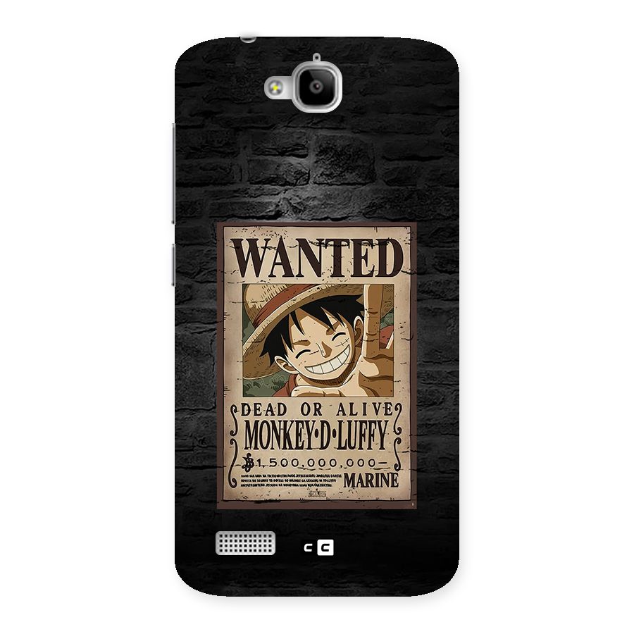 Luffy Wanted Back Case for Honor Holly