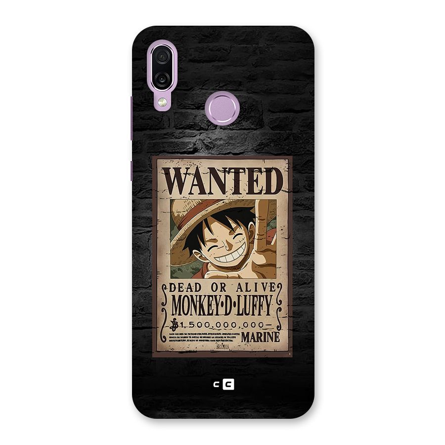 Luffy Wanted Back Case for Honor Play