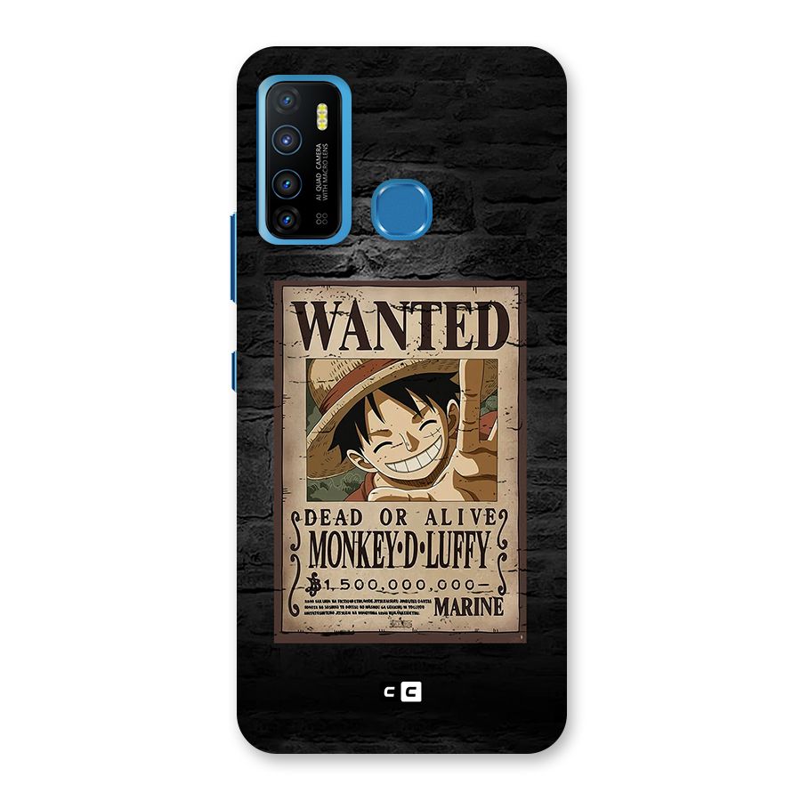Luffy Wanted Back Case for Infinix Hot 9