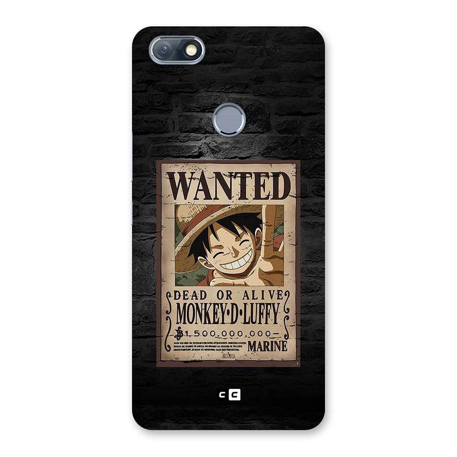 Luffy Wanted Back Case for Infinix Note 5