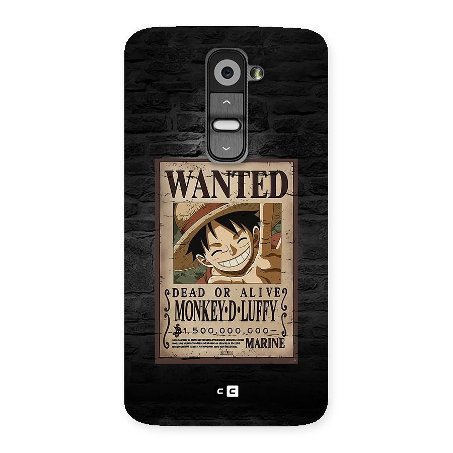 Luffy Wanted Back Case for LG G2