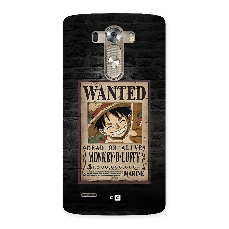 Luffy Wanted Back Case for LG G3