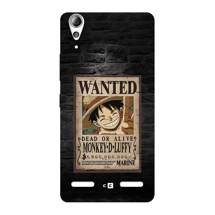 Luffy Wanted Back Case for Lenovo A6000