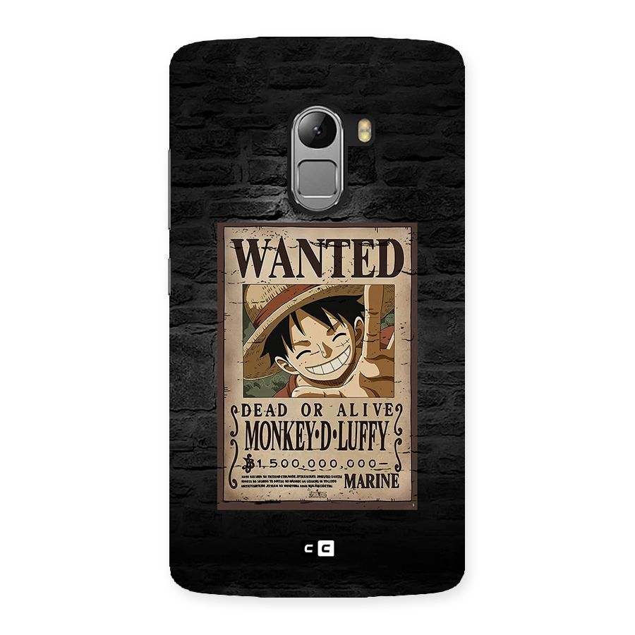 Luffy Wanted Back Case for Lenovo K4 Note