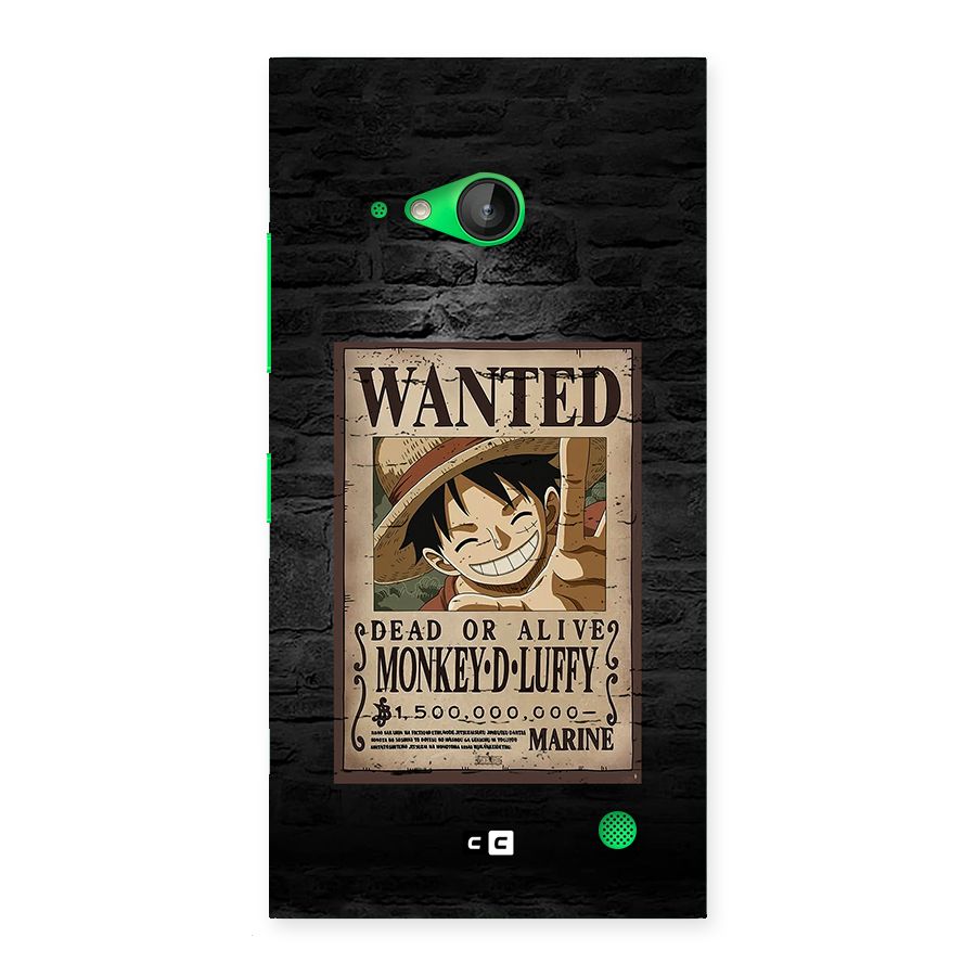 Luffy Wanted Back Case for Lumia 730