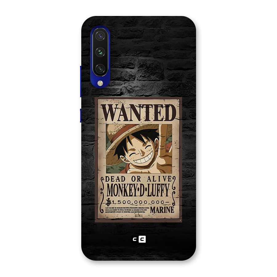 Luffy Wanted Back Case for Mi A3