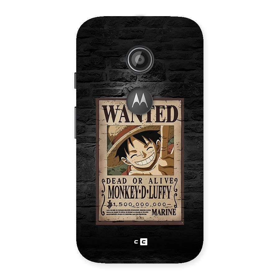 Luffy Wanted Back Case for Moto E 2nd Gen