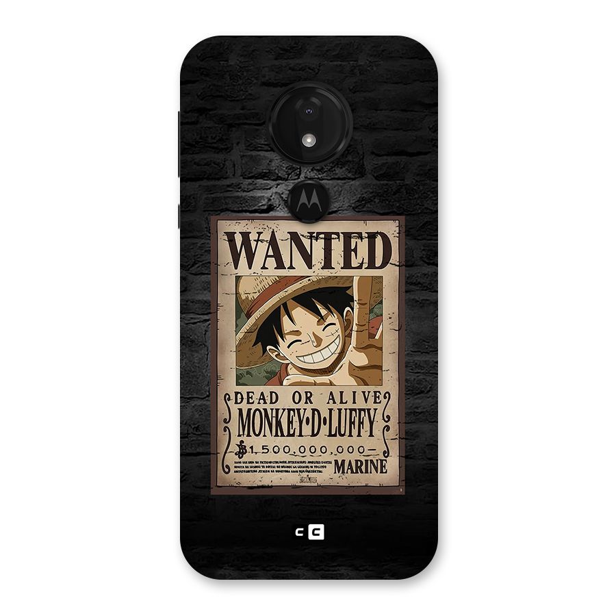 Luffy Wanted Back Case for Moto G7 Power