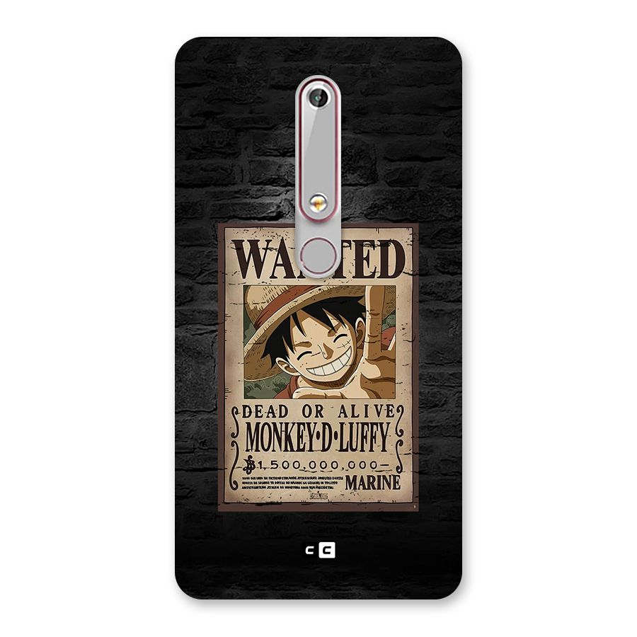 Luffy Wanted Back Case for Nokia 6.1