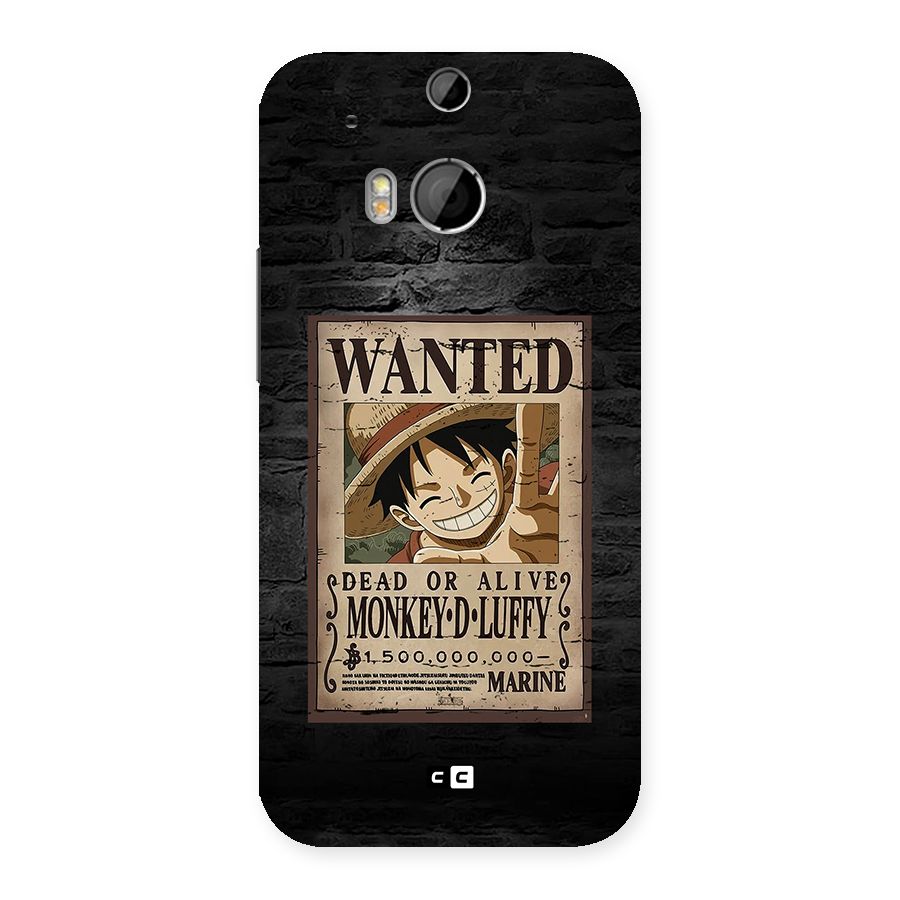 Luffy Wanted Back Case for One M8