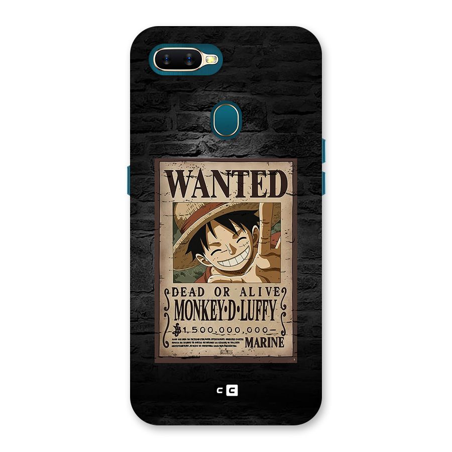 Luffy Wanted Back Case for Oppo A12s